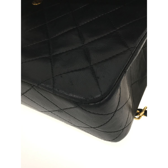 Chanel Chain Shoulder Bag Lambskin Black - Picture 7 of 8